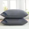 Five-star hotel single pillow core, one set for two people, home use, cervical vertebrae protection, sleep aid, pure cotton, mite-proof details Picture